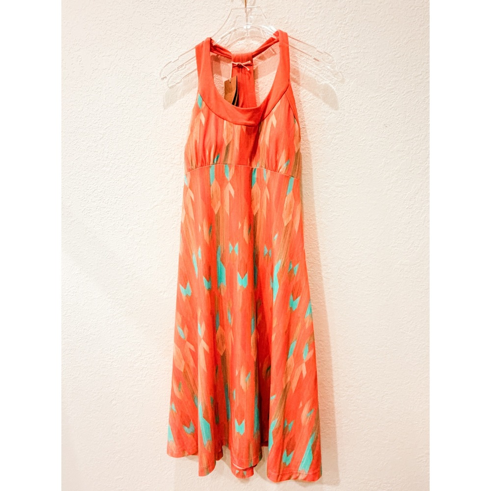 NWT prAna Cali Dress Women's Small Peach Racerback Dress Resortwear Athleisure